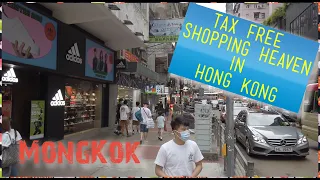 Most Famous sneakers street in Hong Kong "Tax Free"
