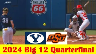 BYU vs Oklahoma State Softball Game Highlights, 2024 Big 12 Tournament Quarterfinal