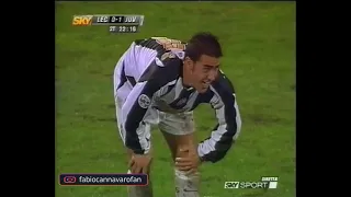 Lecce vs. Juventus 14/11/2004. FAbio Cannavaro. Rare match in the rain