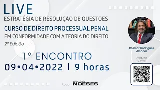 AULA 1 - ESTRATÉGIA DE RESOLUÇÃO DE QUESTÕES - CURSO DE DIR PROC PENAL C0NF TEORIA DO DIREITO - 2ªED