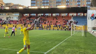 Максим Самородов вышел к фанатам ( 13 сектор ) после матча | матч Казахстан- Бельгия ( U-21 )
