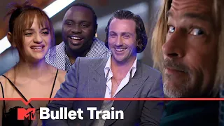 Aaron Taylor-Johnson, Bryan Tyree Henry & Joey King Play Bite The Bullet Train | MTV Movies