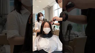 Where to get your haircut in Korea 💇🏻‍♀️ #shorts #koreanhairstyle #koreanhaircut #chahong