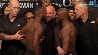 FINAL FACE-OFF 🤬 Leon Edwards and Kamaru Usman Stare Down One Last Time 👀 #UFC286