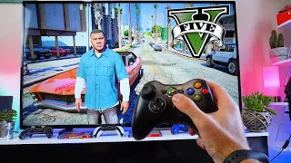 GTA 5- XBOX 360 POV Gameplay Test, Unboxing And Setting Up