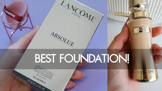 LANCOME Absolue foundation review unboxing