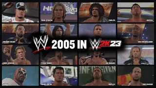 WWE 2005 in WWE 2K23 | Full Roster, Entrances & Finishers