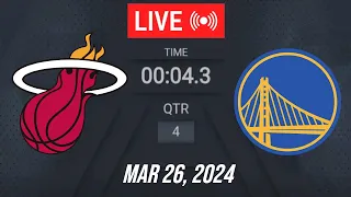 NBA LIVE! Golden State Warriors vs Miami Heat | March 26, 2024 | Warriors vs Heat LIVE 2K