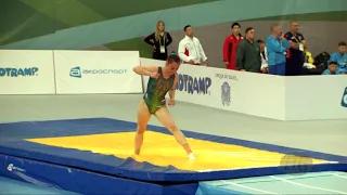 DANILENKO Viktoriia (RUS) - 2018 Trampoline Worlds, St. Petersburg (RUS) - Qualif Tumbling R1