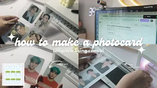 🍄 how to make a photocard template using canva (step-by-step) + free template!