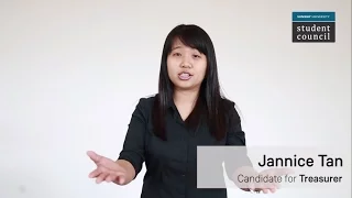 Candidate for Treasurer: Jannice Tan