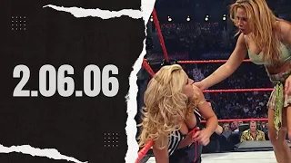 WWE Raw - 02.06.06 -  Mickie James vs Ashley w/ Trish Stratus as Referee