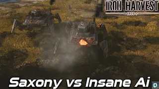 Iron Harvest , Saxony 1v1 Vs Insane Ai , Oil Spill , Skirmish Gameplay , 2020