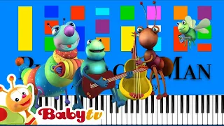 BabyTV Big Bugs Band Jammin' in Jamaica Slow EASY Medium 4K Piano Tutorial