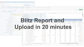 Blitz Report and Upload in 20 minutes