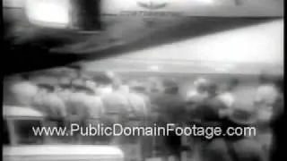 1961 El Paso Plane Hijacking Newsreel PublicDomainFootage.com