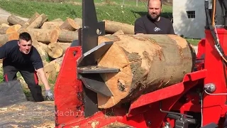 Incredible Powerful Firewood Processing Machine, I Have Never Seen Them  Great !!