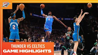 OKC Thunder vs Boston Celtics | Game Highlights + Shai Postgame Interview | January 2, 2024