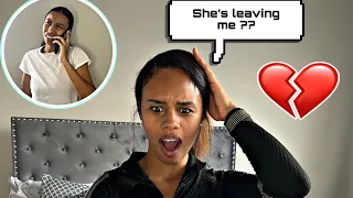 LEAVING MY GIRLFRIEND WITH A GOODBYE LETTER *SHE GETS EMOTIONAL*