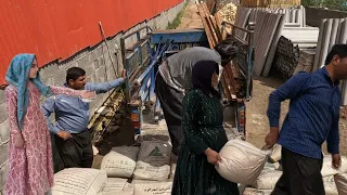 Ahmed goes to the city to bring cement