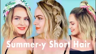 Summer Inspo for Short Hair 🌴Hairstyle Tutorial