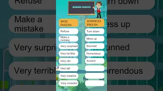 Improve Your Vocabulary - Use Advanced English Phrases #viralenglishschool🏪