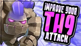 IMPROVE YOUR TH9 THREE STAR ATTACK | BEST TH9 STRATEGY | Clash of Clans