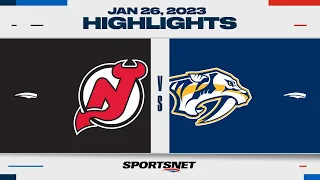 NHL Highlights | Devils vs. Predators - January 26, 2023