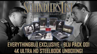 SCHINDLER'S LIST 25TH ANNIVERSARY - EVERYTHINGBLU EXCLUSIVE BLU PACK 001 - 4K STEELBOOK UNBOXING!