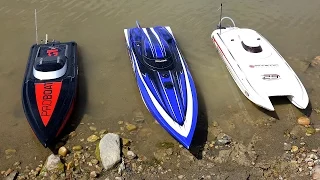 RC ADVENTURES - 3 Speed Boats & Full Scale Recovery - Impulse 31, Spartan, Mystic 29