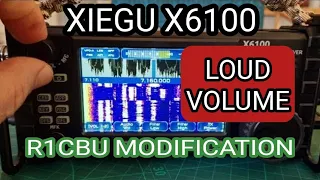 XIEGU X6100 R1CBU - MODIFICATION, VOLUME TIP & MORE