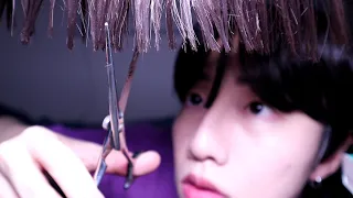 I'm gonna cutting and styling your bangs / Cutting Bangs & Styling ASMR