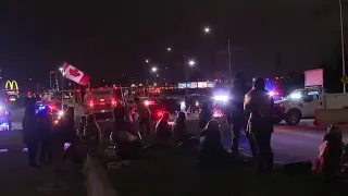 Ambassador Bridge reopens after protestors are cleared