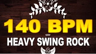 140 BPM - Heavy Rock Swing - 4/4 Drum Track - Metronome - Drum Beat