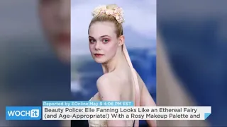 Elle Fanning looks like an Ethereal Fairy with A Rosy Makeup P (on WOCHIT)