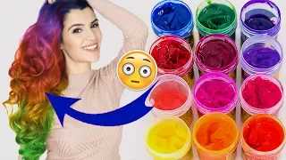 ALLE HAARFARBEN ZU EINER GEMISCHT & DAMIT DIE HAARE GEFÄRBT! 😱 WAS PASSIERT?! KINDOFROSY