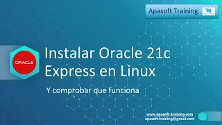 Instalar Oracle 21c Express en Linux