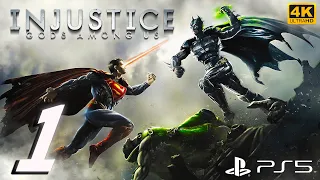 INJUSTICE GODS AMONG US Walkthrough Gameplay Part 1 - No Commentary PS5 [4K 60FPS]