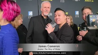 SATURN AWARDS (2024) Red Carpet Interview - James Cameron