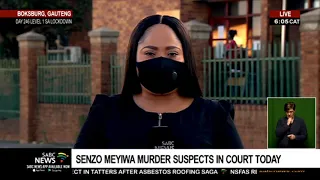 Senzo Meyiwa murder suspects in court today