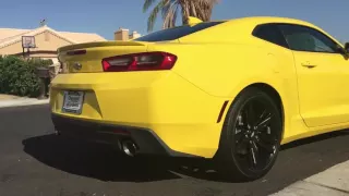 2016 Camaro RS Stock exhaust Rev ( before straight pipes )