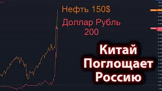 Доллар рубль 200! Нефть по 150$! Китай поглощает Россию. Финансовые “стервятники” идут в Украину