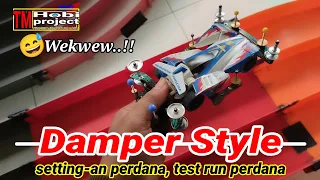 MINI 4WD DAMPER STYLE❗❗VICTORY MAGNUM AKHIRNYA TURUN KE TRACK 😲😁 part #1