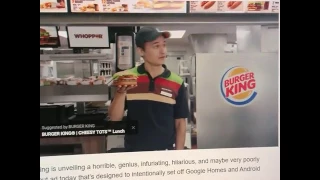 Burger king ad responds to 'Ok Google' MUST SEE...