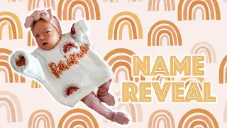 Our baby girls REAL name reveal!