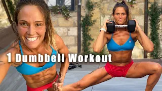 ONE Dumbbell Workout | w/  Cynthia Balout & Tabata Songs