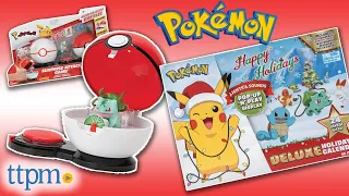 POKEMON! Surprise Attack Game Squirtle and Jigglypuff & Deluxe 2021 Holiday Advent Calendar Review!