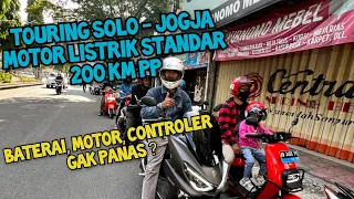 TOURING MOTOR LISTRIK STANDART PABRIK, KARANGANYAR - SOLO - JOGJA PP 200KM - PART 1