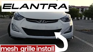 Installing A DIY (Cut And Mount) Mesh Grille | HYUNDAI ELANTRA