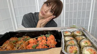 Мукбанг/Суши🍱роллы/Болтаем❤️